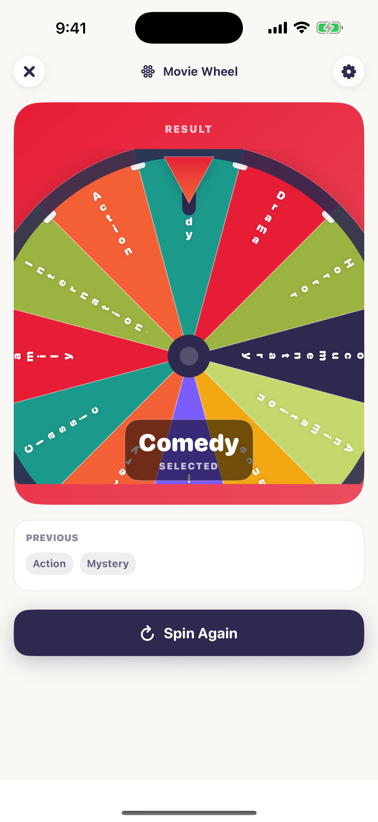 Chance Kit wheel screenshot