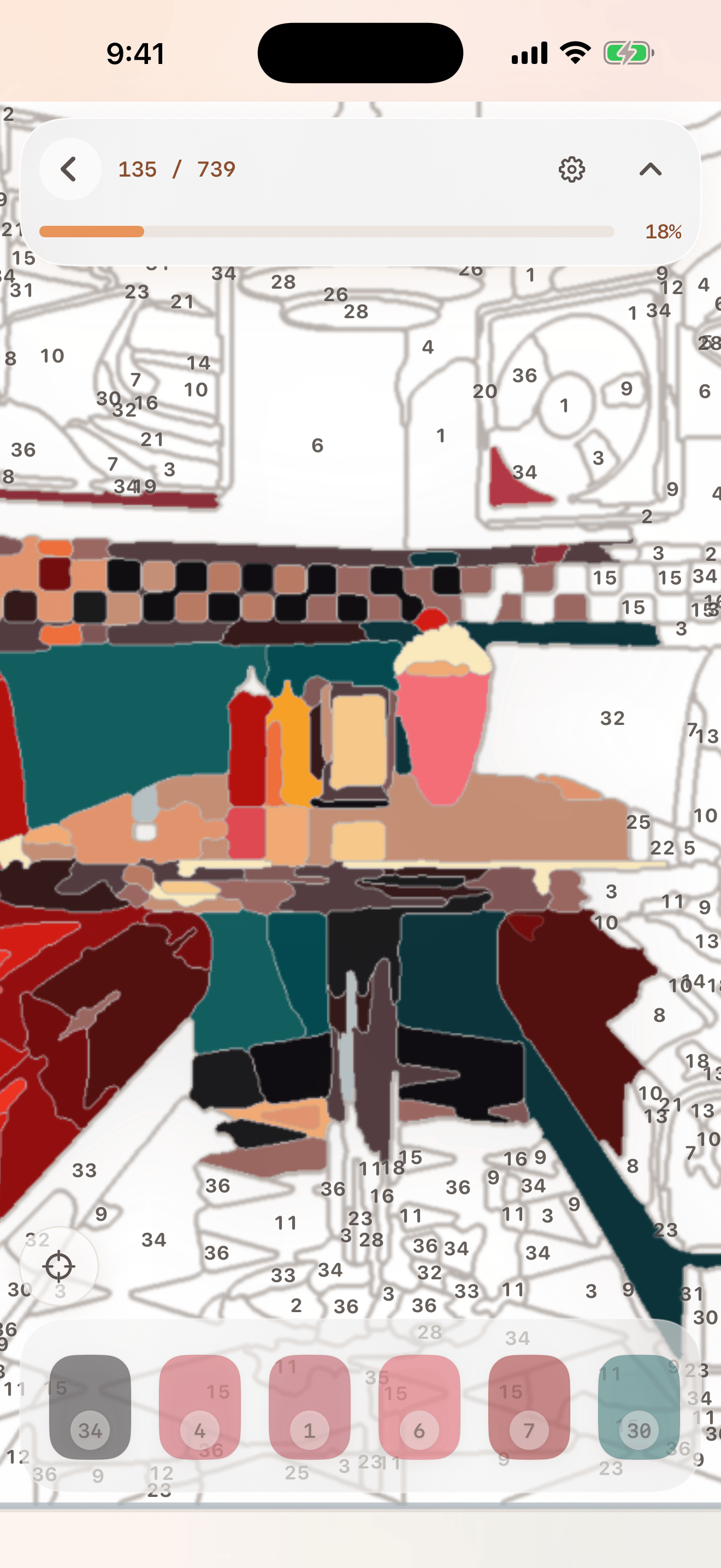 hue. zoomed painting screenshot
